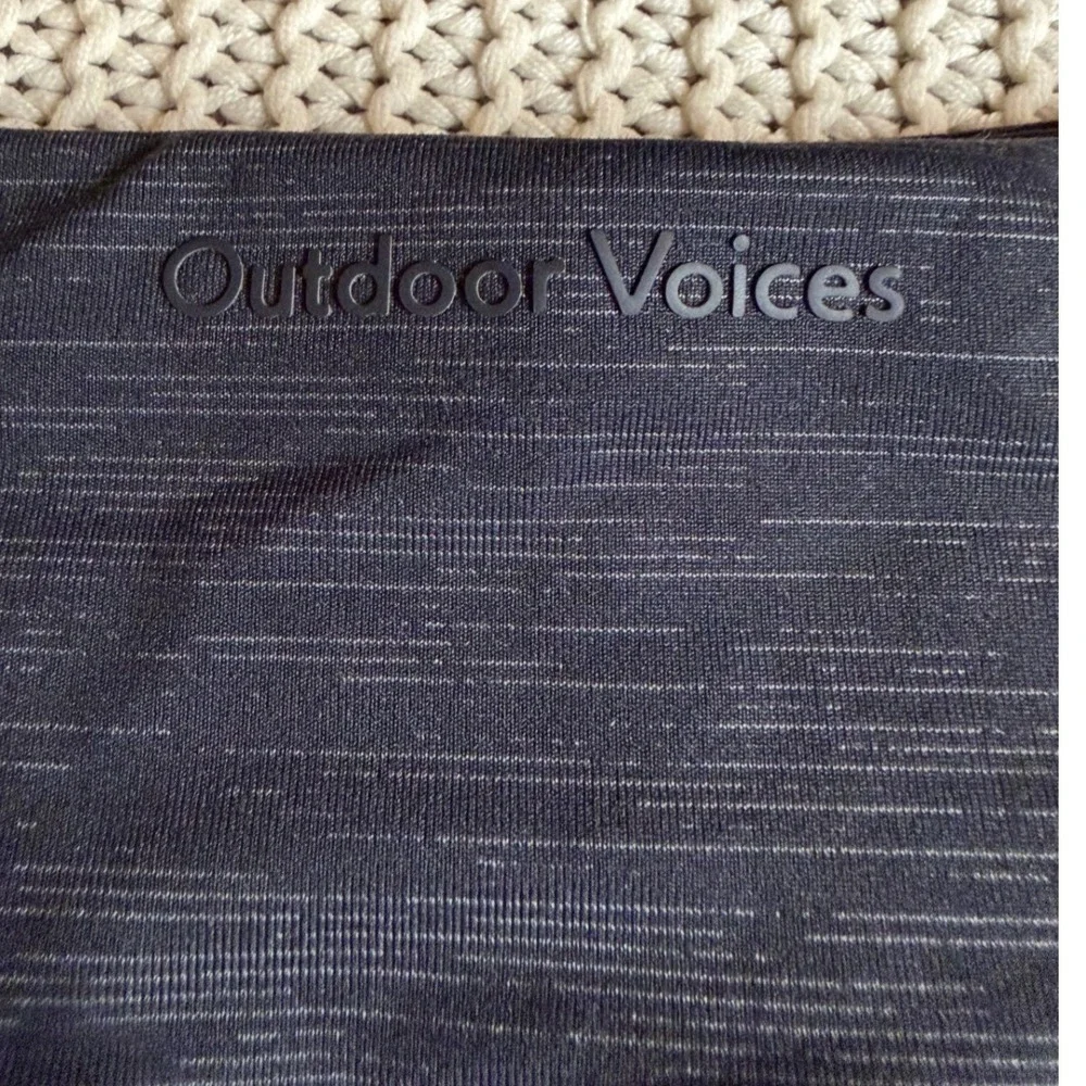 Outdoor Voices Hudson Shorts Black Space Dye Athletic Running Shorts Small